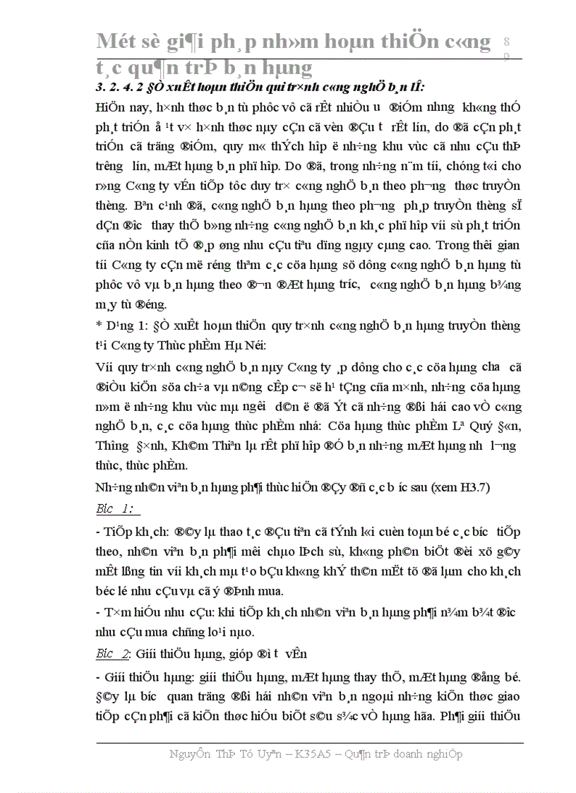 image for page Một số giải pháp nhằm hoàn thiện công tác quản trị bán hàng ở Công ty Thực phẩm Hà Nội 1