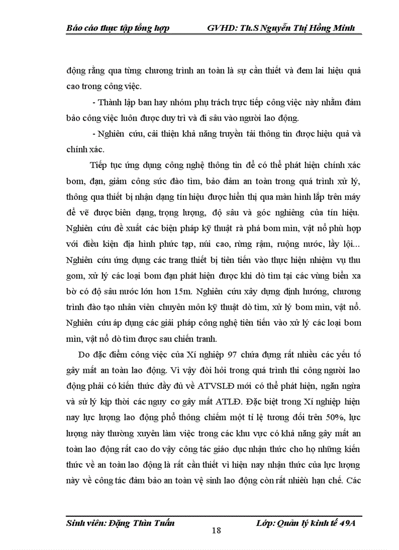 image for page Quy trình xử lý bom mìn và quản lý an toàn lao động tại xí nghiệp 97