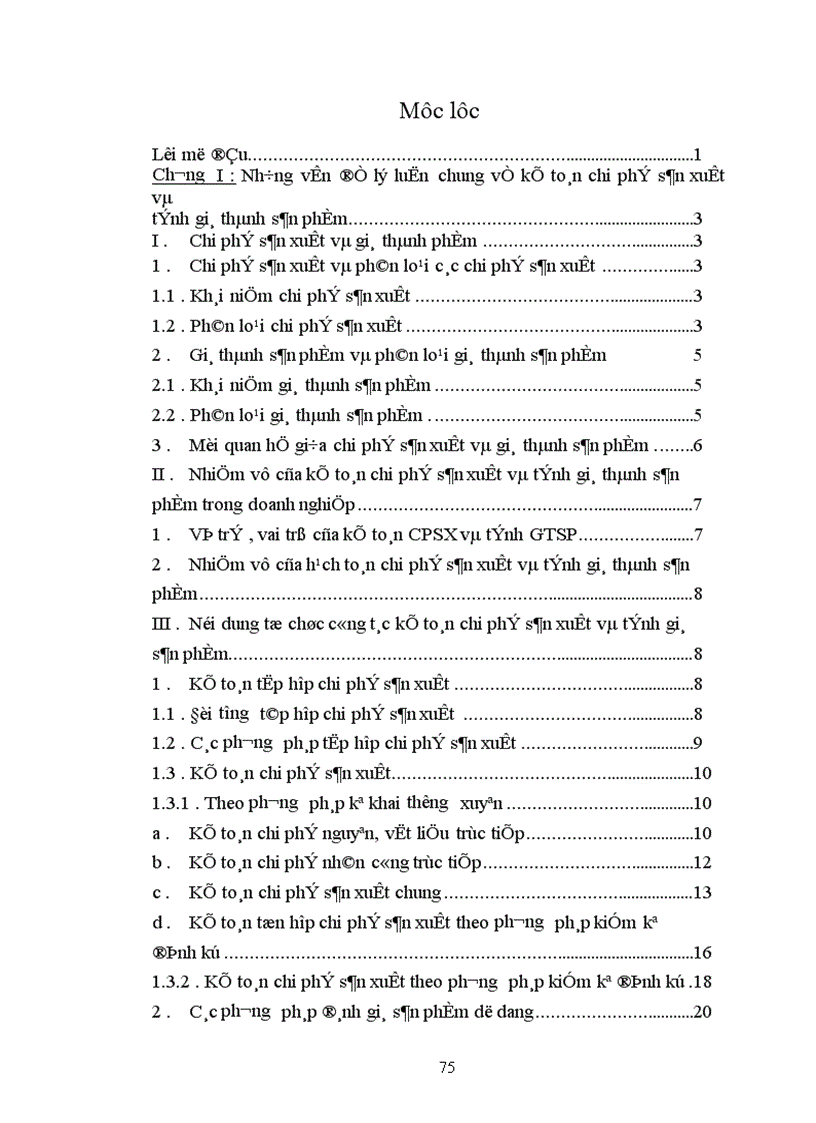 image for page Tổ chức kế toán chi phí sản xuất và tính giá thành sản phẩm ở Công ty sứ Thanh Trì VIGLACERA 1