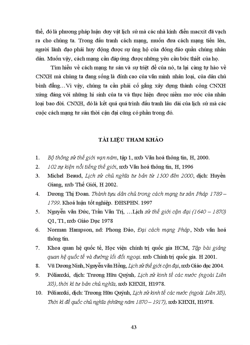 image for page tính triệt để không triệt để của các cuộc cách mạng tư sản