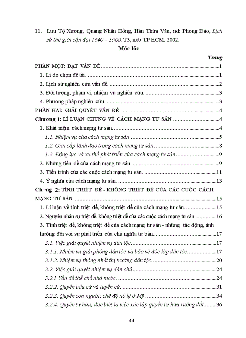 image for page tính triệt để không triệt để của các cuộc cách mạng tư sản