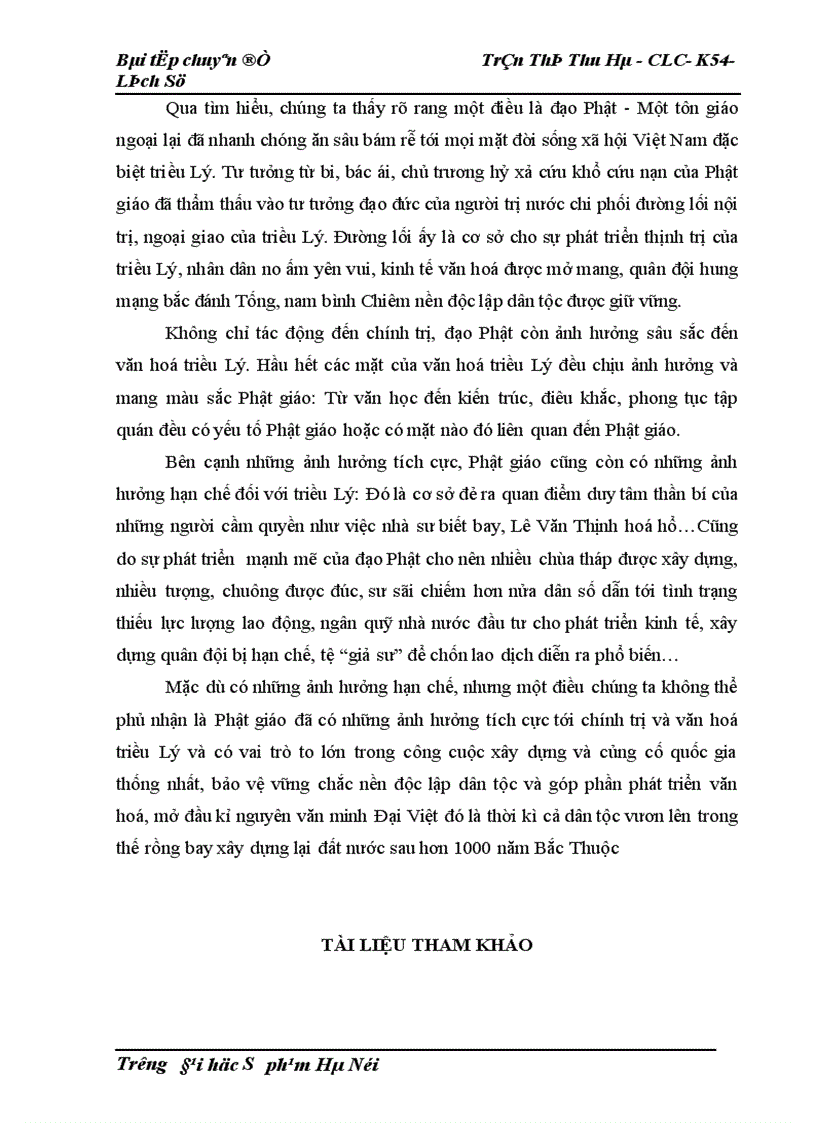 image for page Ảnh hưởng của đạo Phật đối với chính trị và văn hoá triều Lý