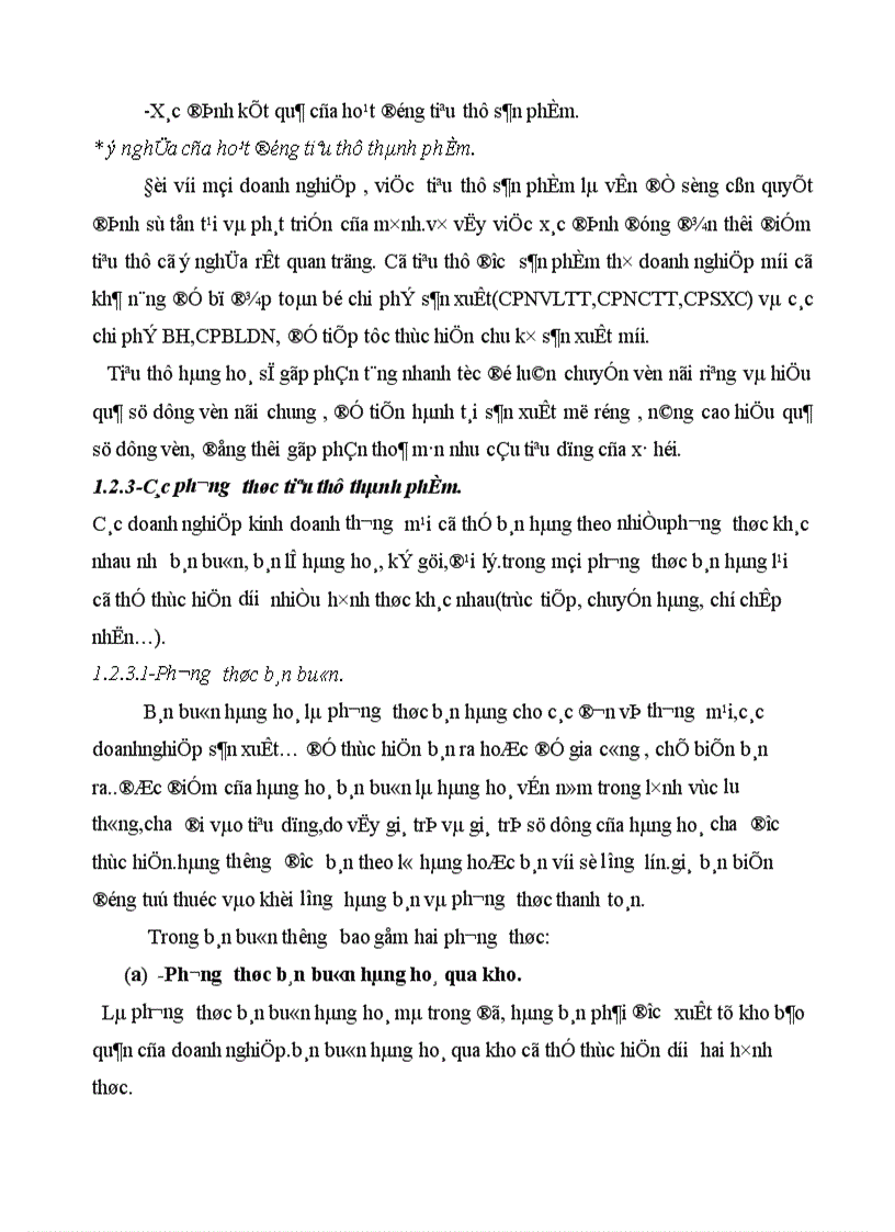 image for page Tổ chức hạch toán thành phẩm tiêu thụ thành phẩm ở công ty rau quả việt nam 1