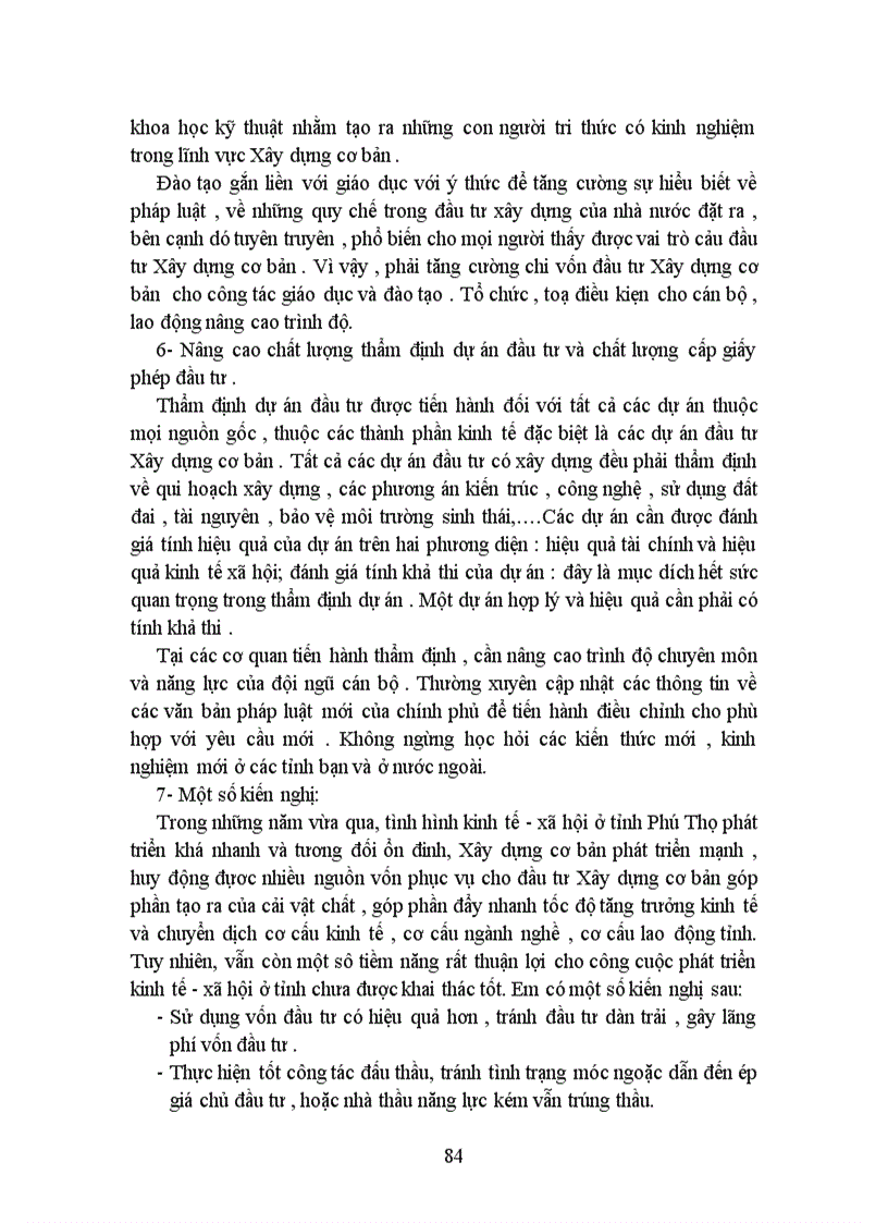 image for page Thực trạng và các giải pháp nâng cao hiệu quả đầu tư Xây dựng cơ bản ở tỉnh Phú Thọ những năm vừa qua 1