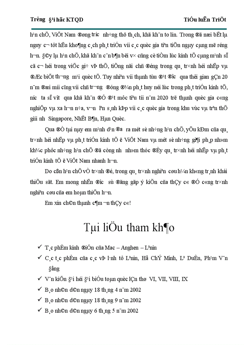 image for page Việt Nam trong xu thế hội nhập và phát triển dưới con mắt triết học 1