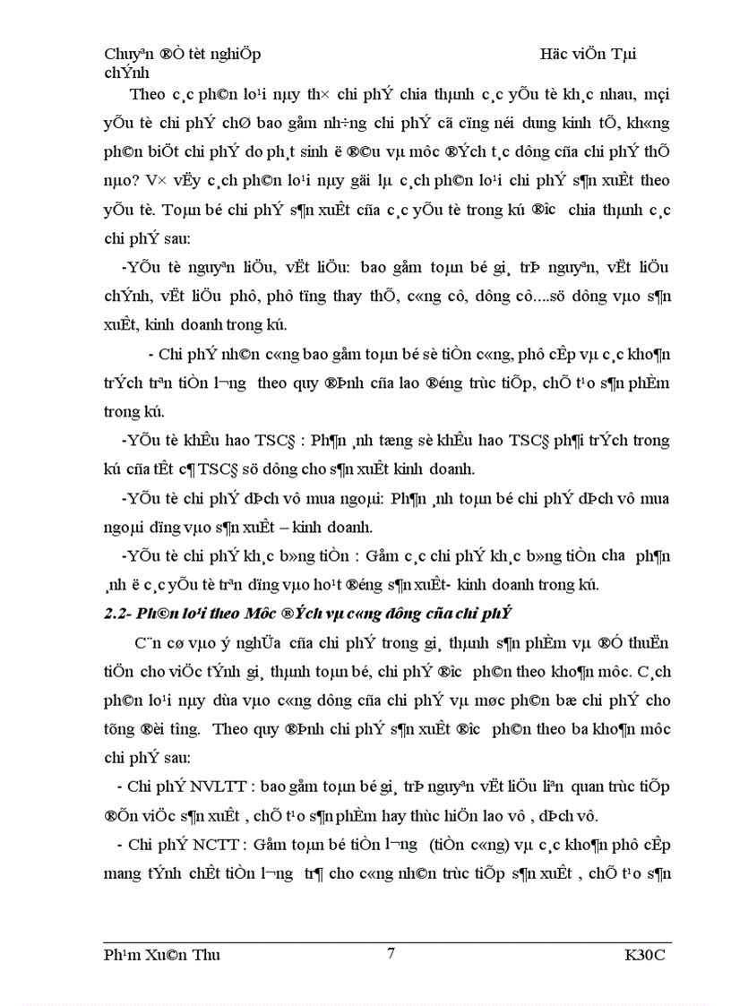 image for page Tập hợp chi phí sản xuất và tính giá thành sản phẩm của công ty quy chế Từ Sơn 1