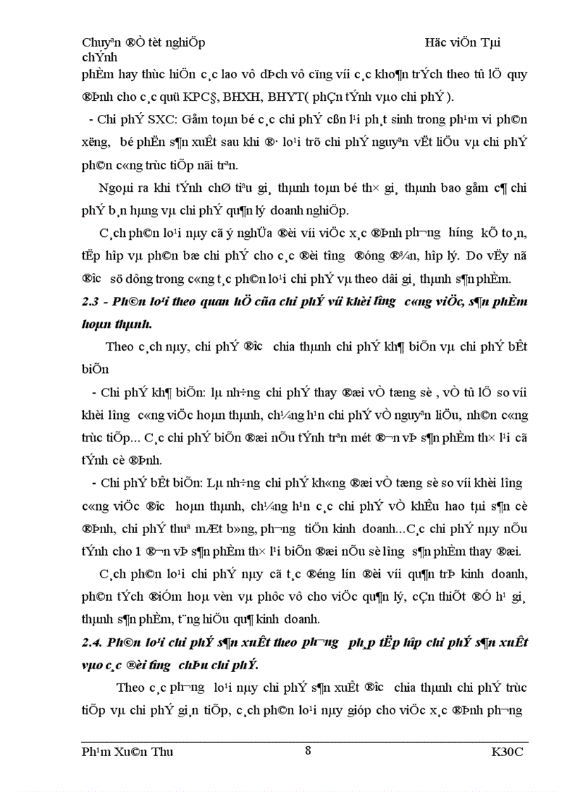 image for page Tập hợp chi phí sản xuất và tính giá thành sản phẩm của công ty quy chế Từ Sơn 1