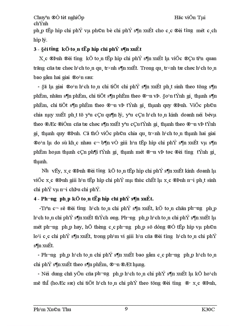 image for page Tập hợp chi phí sản xuất và tính giá thành sản phẩm của công ty quy chế Từ Sơn 1