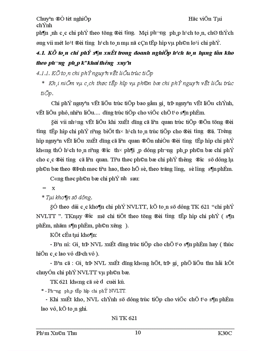 image for page Tập hợp chi phí sản xuất và tính giá thành sản phẩm của công ty quy chế Từ Sơn 1