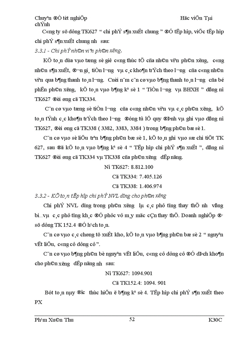 image for page Tập hợp chi phí sản xuất và tính giá thành sản phẩm của công ty quy chế Từ Sơn 1