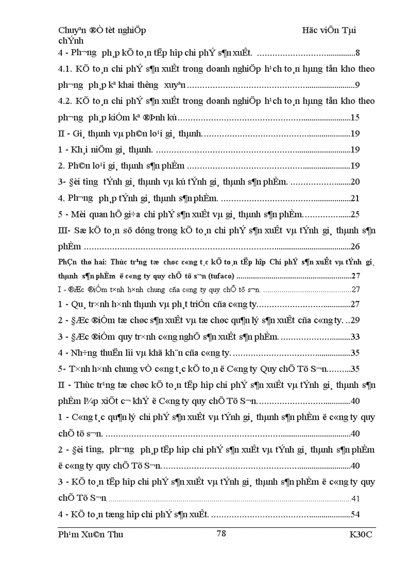 image for page Tập hợp chi phí sản xuất và tính giá thành sản phẩm của công ty quy chế Từ Sơn 1