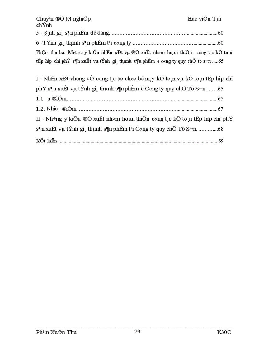 image for page Tập hợp chi phí sản xuất và tính giá thành sản phẩm của công ty quy chế Từ Sơn 1