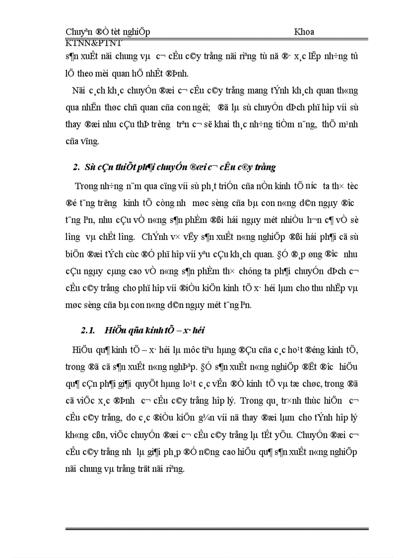 image for page Thực trạng và những giải pháp chủ yếu chuyển đổi cơ cấu cây trồng tỉnh Bắc Kạn 1