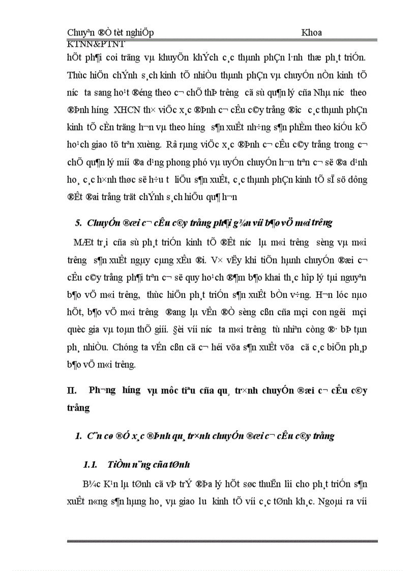 image for page Thực trạng và những giải pháp chủ yếu chuyển đổi cơ cấu cây trồng tỉnh Bắc Kạn 1