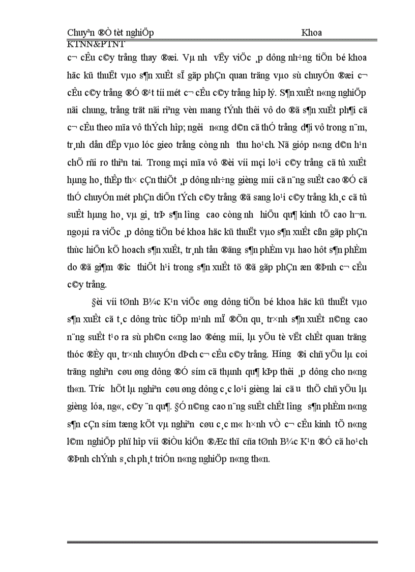 image for page Thực trạng và những giải pháp chủ yếu chuyển đổi cơ cấu cây trồng tỉnh Bắc Kạn 1
