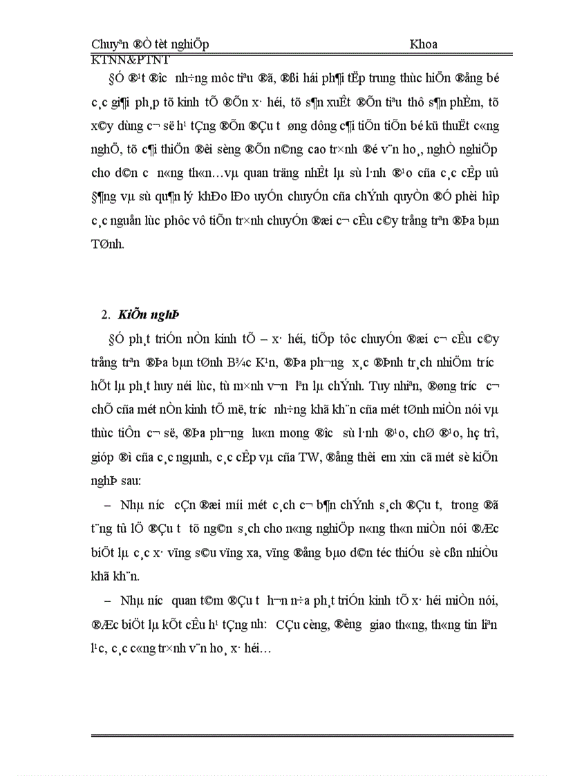 image for page Thực trạng và những giải pháp chủ yếu chuyển đổi cơ cấu cây trồng tỉnh Bắc Kạn 1