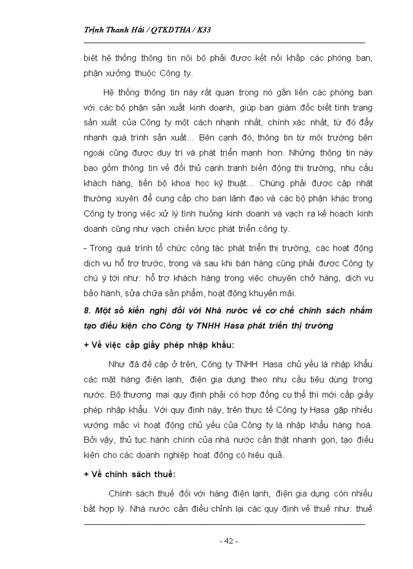 image for page Phân tích tình hình thị trường của Công ty TNHH Hasa 1