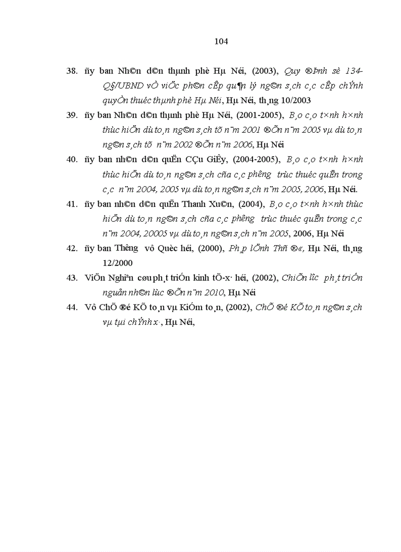 image for page Ngân sách phường của thành phố Hà Nội trong thời kỳ đổi mới