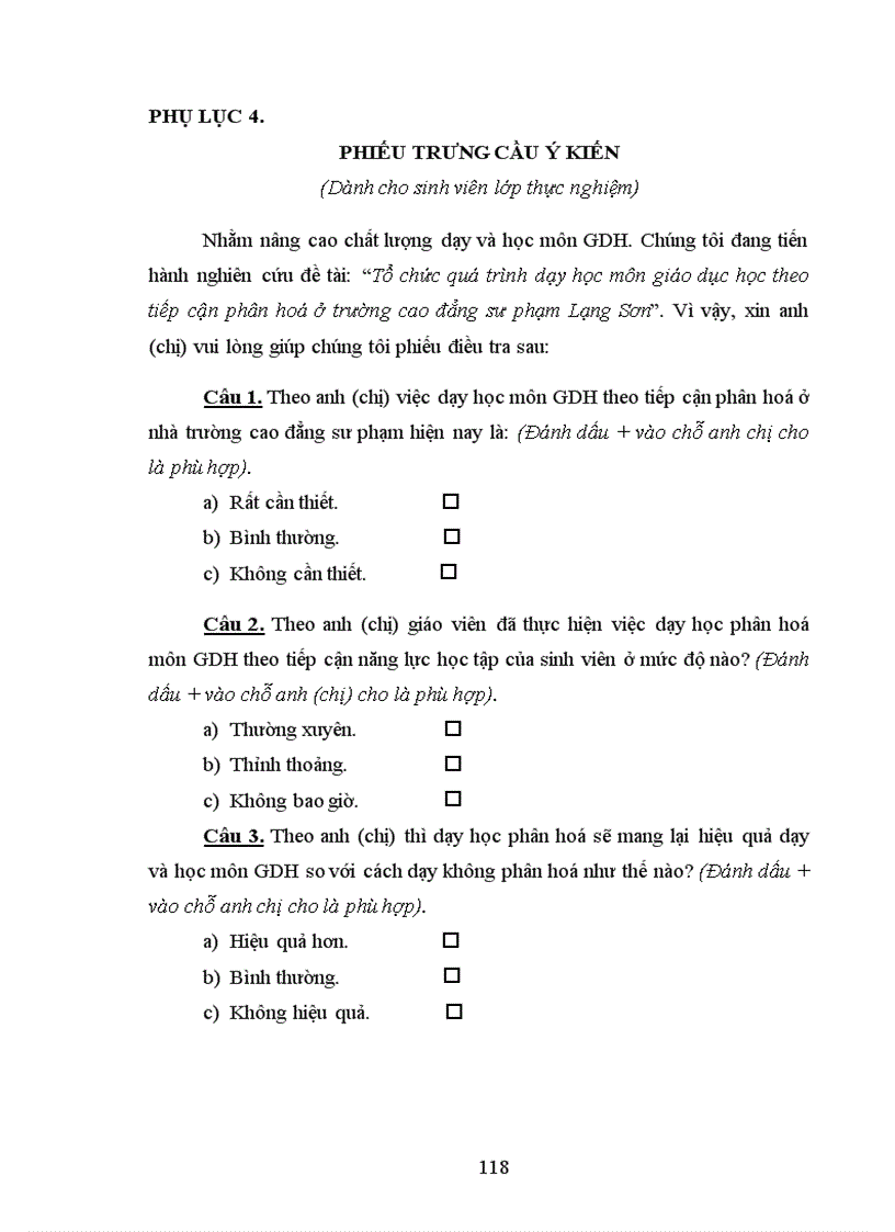 image for page Tổ chức quá trình dạy học môn giáo dục học theo tiếp cận phân hoá ở trường cao đẳng sư phạm Lạng Sơn