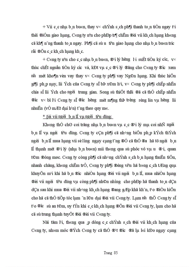 image for page Các giải pháp nhằm củng cố và mở rộng thị trường tiêu thụ hàng hoá của Công ty bia Hà Nội 1