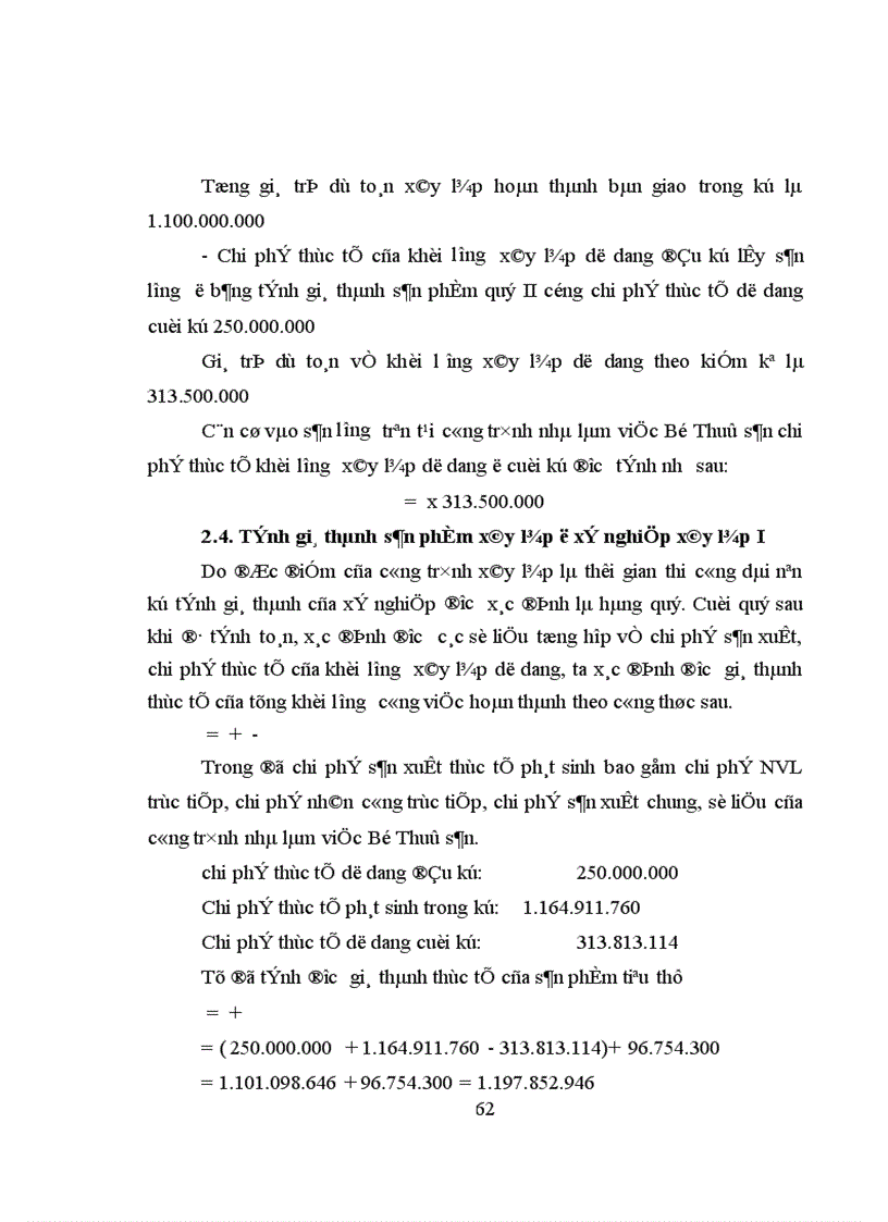 image for page Những vấn đề chung về kế toán chi phí sản xuất và tính giá thành sản phẩm xây lắp