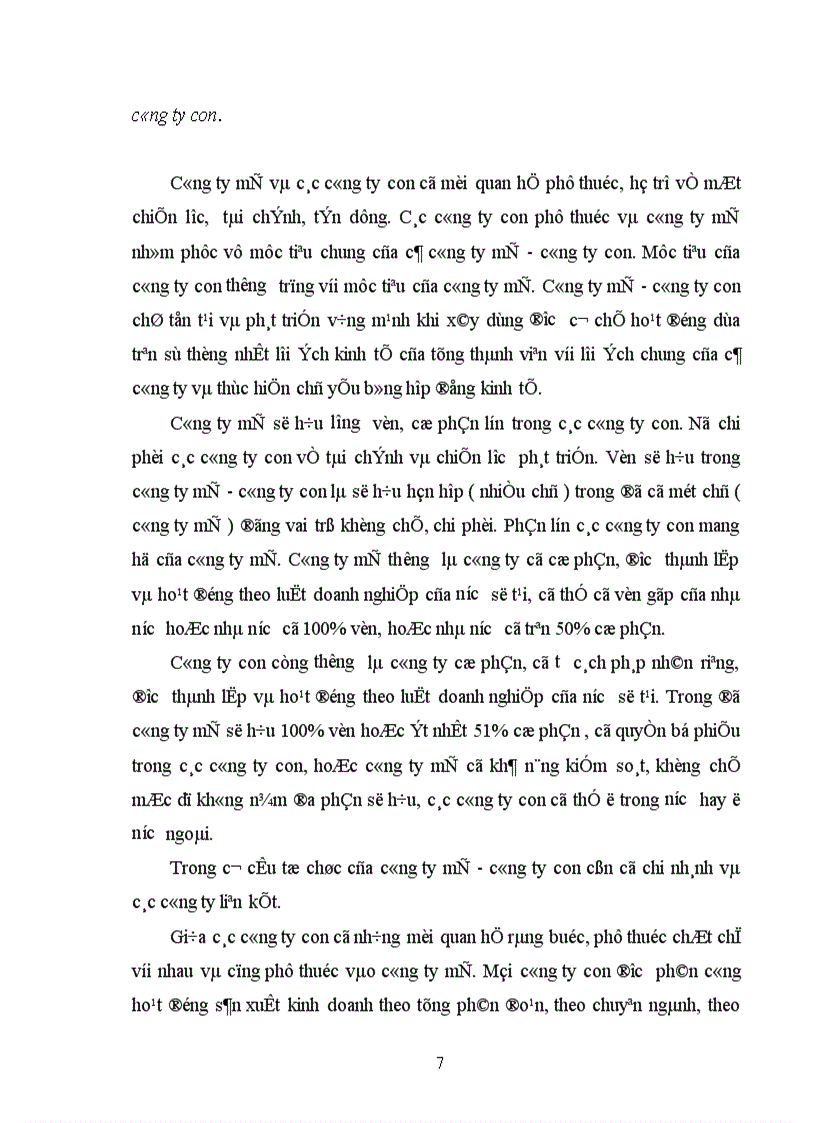 image for page Tính tất yếu khách quan và con đường hình thành công ty mẹ công ty con ở Việt Nam 1