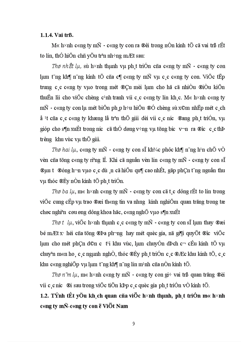 image for page Tính tất yếu khách quan và con đường hình thành công ty mẹ công ty con ở Việt Nam 1