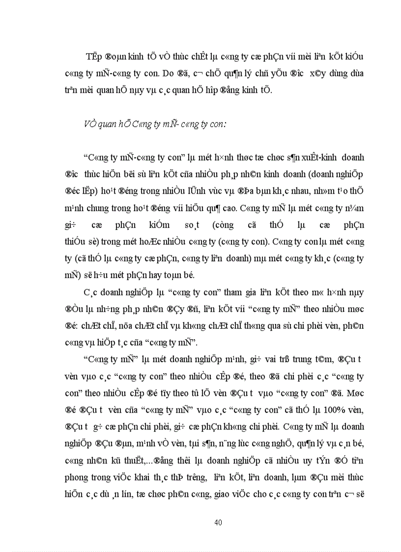 image for page Tính tất yếu khách quan và con đường hình thành công ty mẹ công ty con ở Việt Nam 1