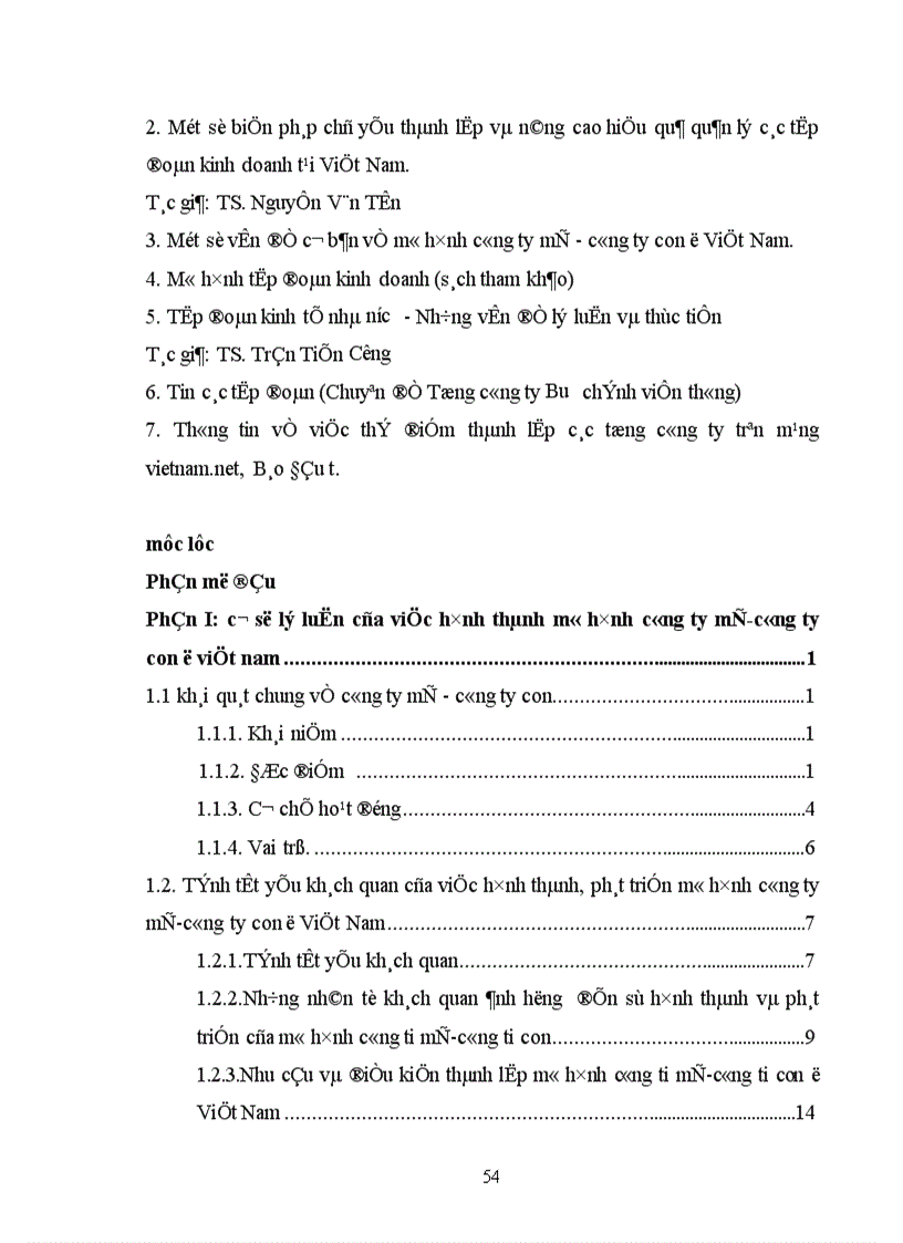 image for page Tính tất yếu khách quan và con đường hình thành công ty mẹ công ty con ở Việt Nam 1