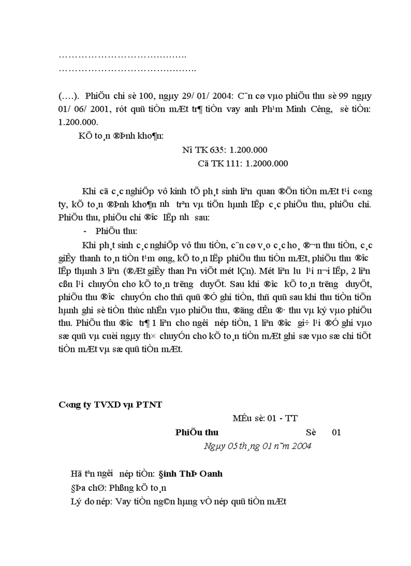 image for page Kế Toán Vốn Bằng Tiền 1