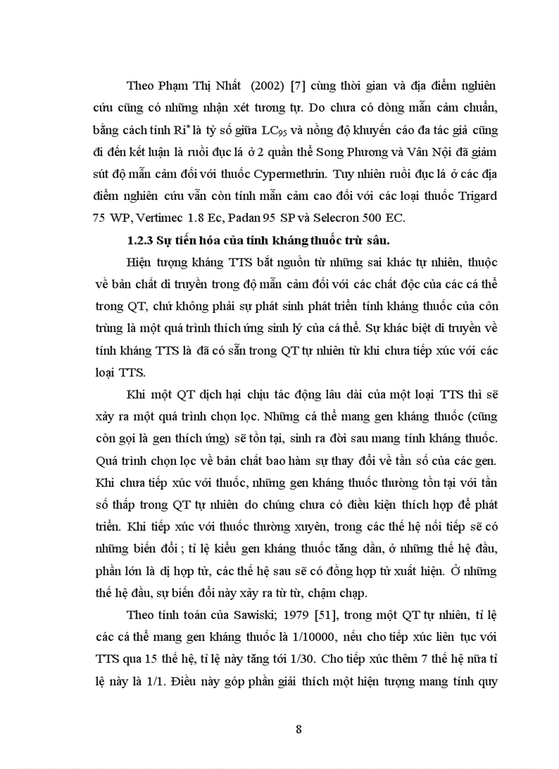 image for page Nghiên cứu tính mẫn cảm với một số thuốc trừ sâu của ấu trùng ruồi đục lá Lyriomyza sativae Blanchard ở một số quần thể Hưng Yên và Hà Nội