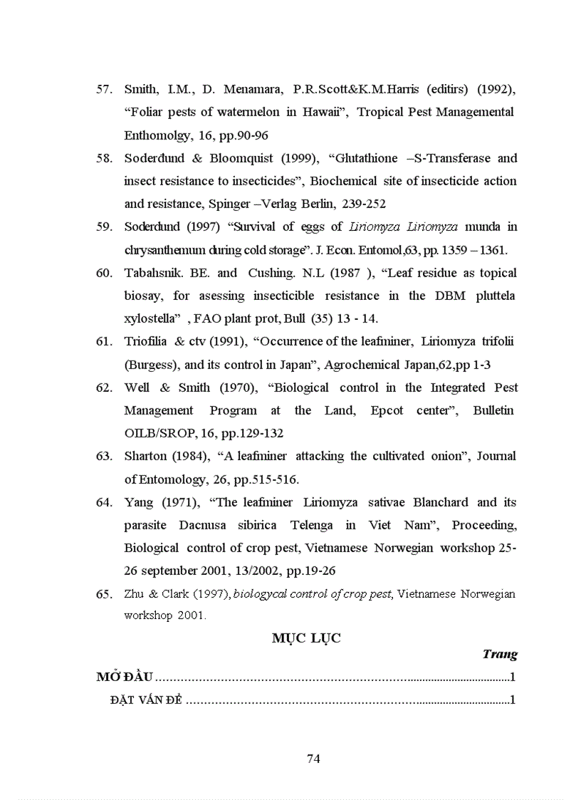 image for page Nghiên cứu tính mẫn cảm với một số thuốc trừ sâu của ấu trùng ruồi đục lá Lyriomyza sativae Blanchard ở một số quần thể Hưng Yên và Hà Nội