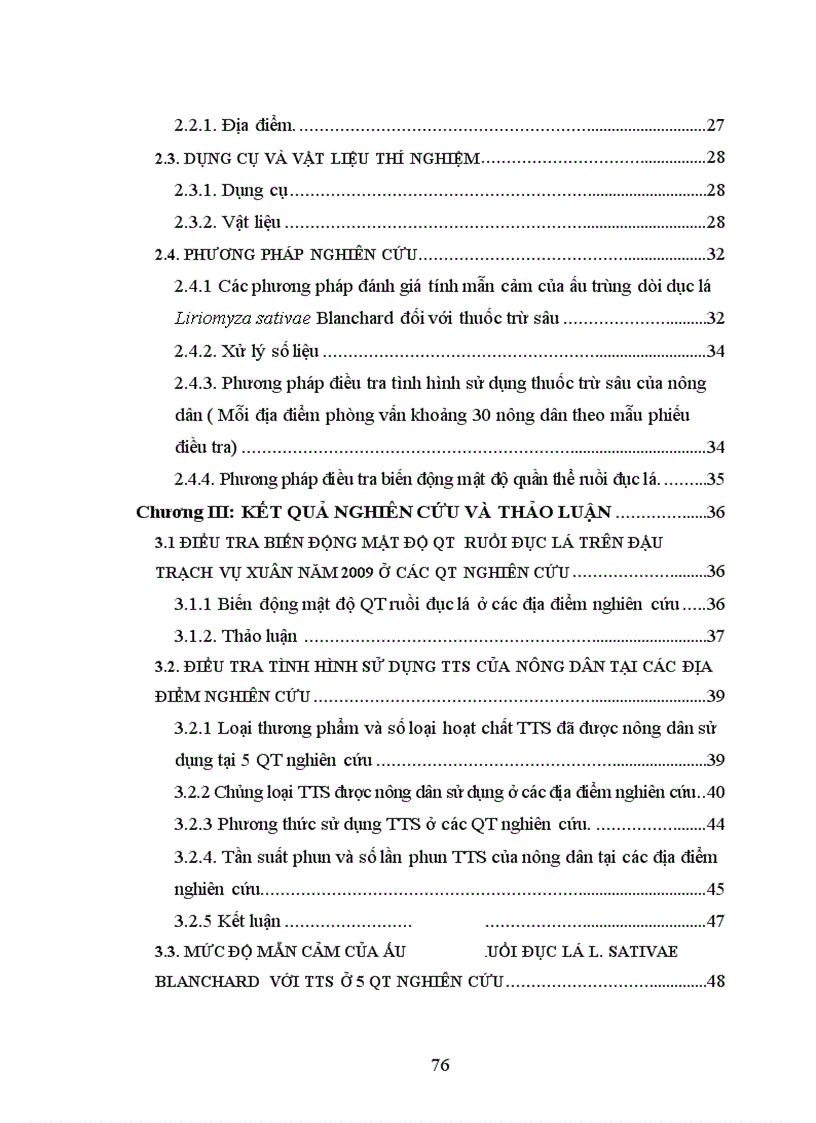 image for page Nghiên cứu tính mẫn cảm với một số thuốc trừ sâu của ấu trùng ruồi đục lá Lyriomyza sativae Blanchard ở một số quần thể Hưng Yên và Hà Nội