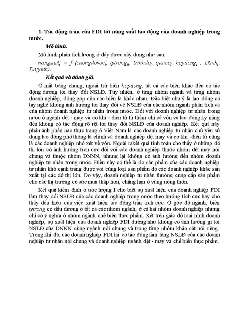 image for page Giải thích tác động tràn của FDI đến khu vực kinh tế trong nước 1