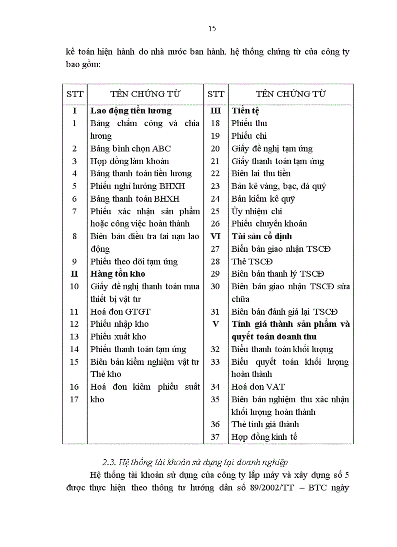 image for page Hạch toán nguyên vật liệu tại Công ty xây lắp và xây dựng số 5 1