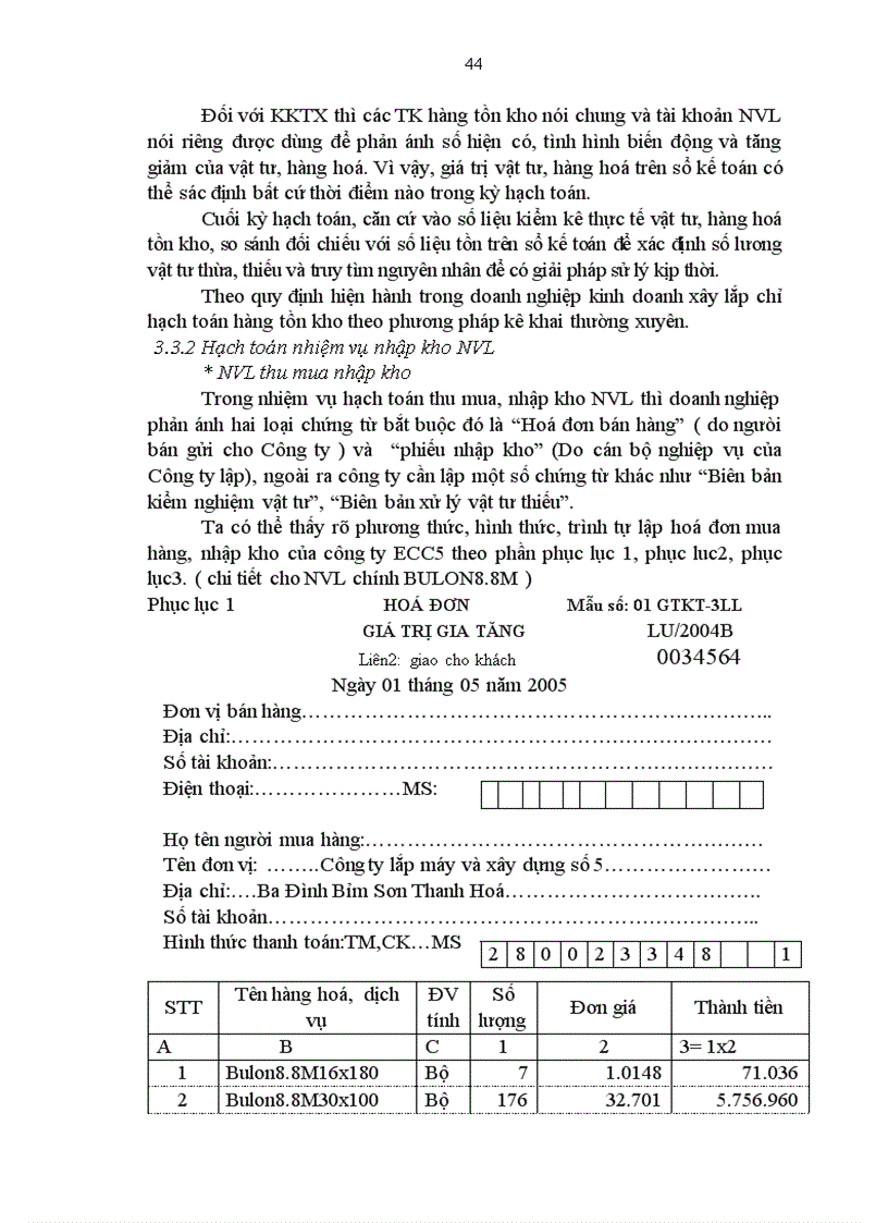 image for page Hạch toán nguyên vật liệu tại Công ty xây lắp và xây dựng số 5 1