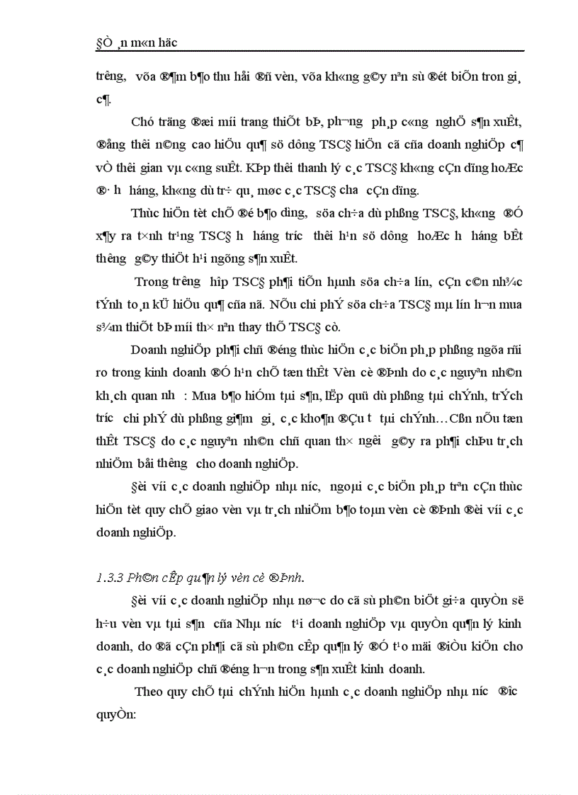 image for page Một số giải biện pháp nhằm nâng cao hiệu quả sử dụng Vốn Cố Định tại Công ty chè Long Phú 1