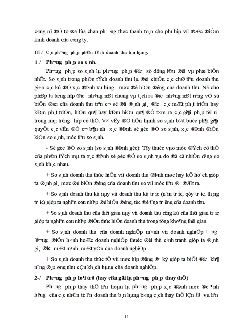 image for page Phân tích tình hình doanh thu bán hàng ở Công ty TNHH Bông Mai 1