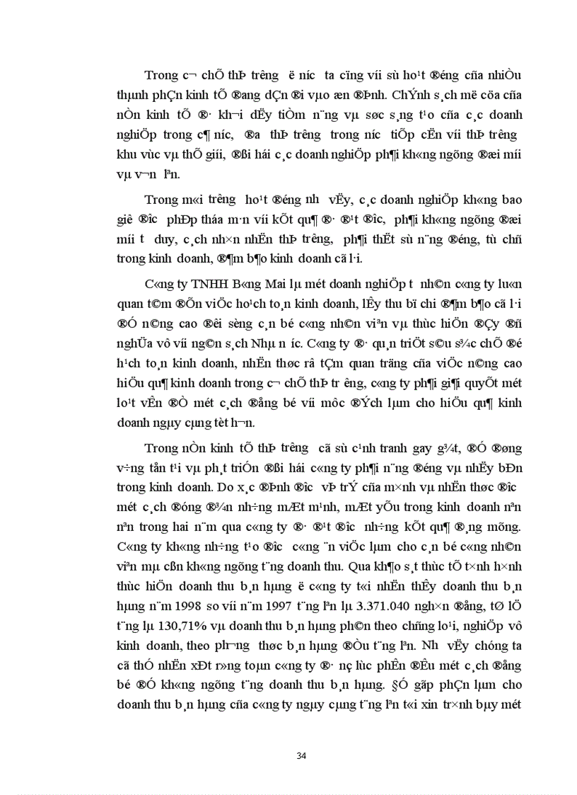 image for page Phân tích tình hình doanh thu bán hàng ở Công ty TNHH Bông Mai 1