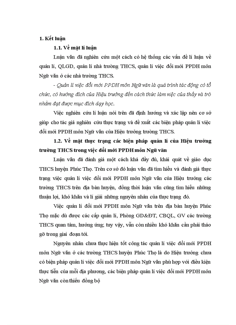 image for page Biện pháp quản lí việc đổi mới phương pháp dạy học môn Ngữ văn của Hiệu trưởng trường THCS huyện Phúc Thọ Hà Nội 1