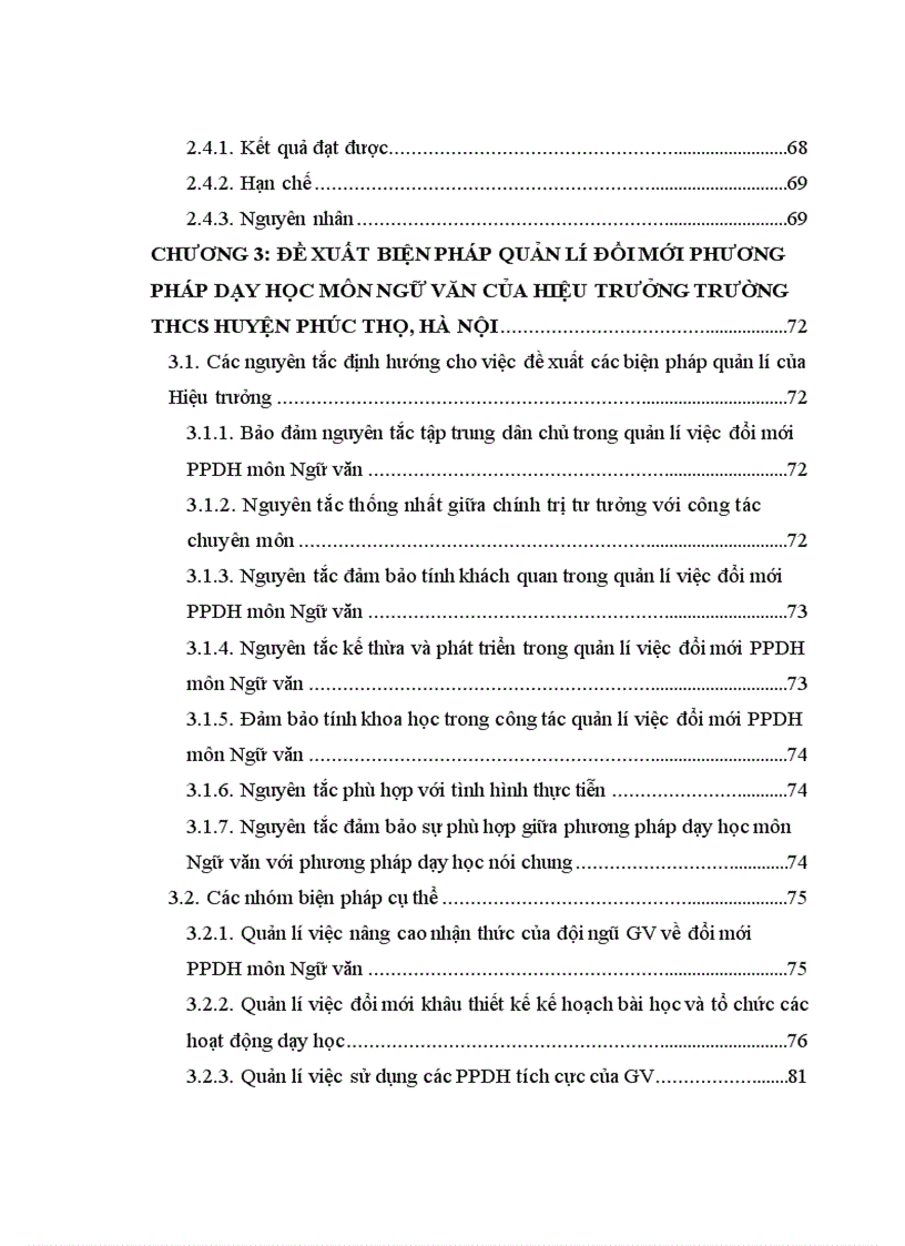 image for page Biện pháp quản lí việc đổi mới phương pháp dạy học môn Ngữ văn của Hiệu trưởng trường THCS huyện Phúc Thọ Hà Nội 1