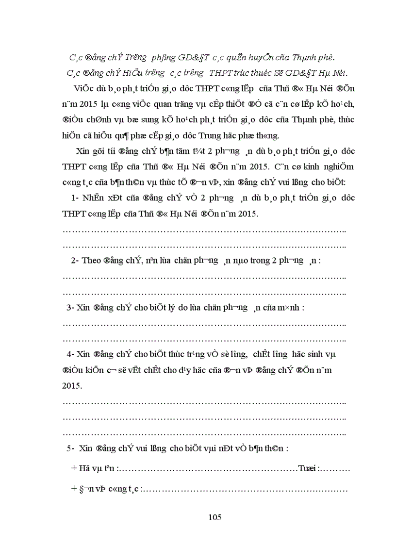 image for page Dự báo phát triển giáo dục THPT của Thủ đô Hà Nội đến năm 2015