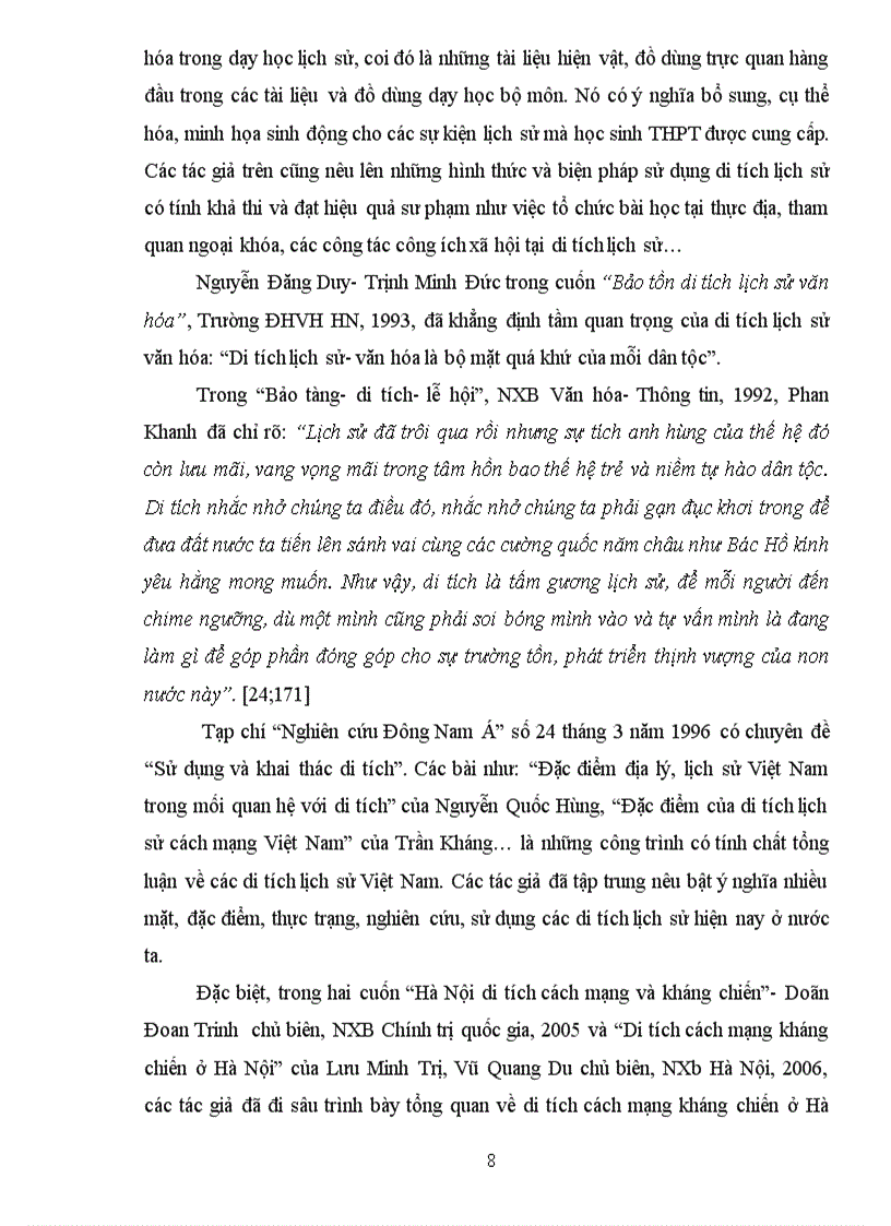 image for page Sử dụng di tích lịch sử cách mạng trên địa bàn hà nội trong dạy học phần lịch sử việt nam 1945 1954 ở lớp 12 thpt chương trình chuẩn
