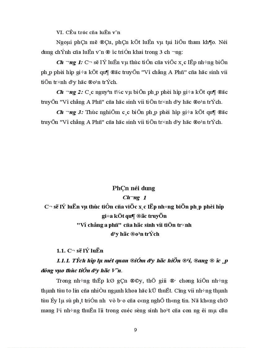 image for page Những biện pháp phối hợp giữa kết quả đọc truyện Vợ chồng A Phủ của học sinh với tiến trình dạy học đoạn trích