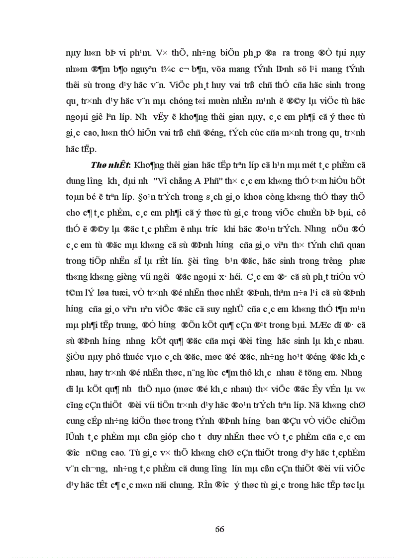 image for page Những biện pháp phối hợp giữa kết quả đọc truyện Vợ chồng A Phủ của học sinh với tiến trình dạy học đoạn trích