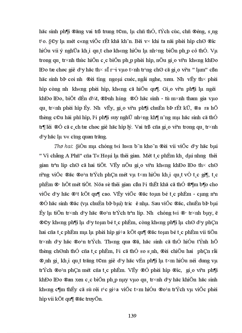 image for page Những biện pháp phối hợp giữa kết quả đọc truyện Vợ chồng A Phủ của học sinh với tiến trình dạy học đoạn trích