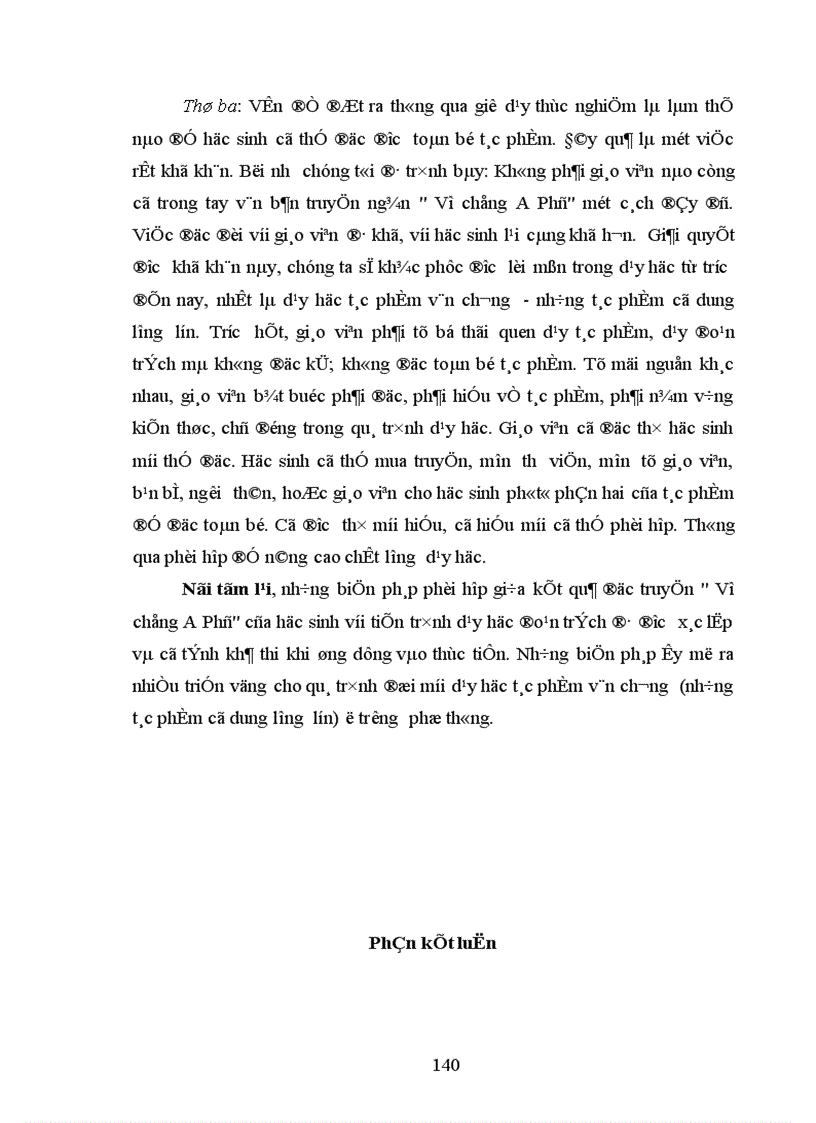 image for page Những biện pháp phối hợp giữa kết quả đọc truyện Vợ chồng A Phủ của học sinh với tiến trình dạy học đoạn trích