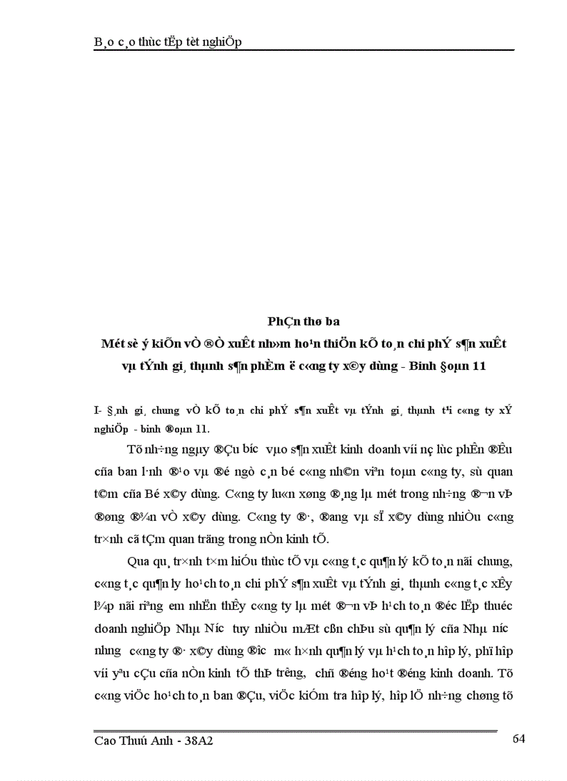 image for page Kế toán chi phí sản xuất và tính giá thành sản phẩm ở Xí nghiệp xây dựng Binh đoàn 11 1