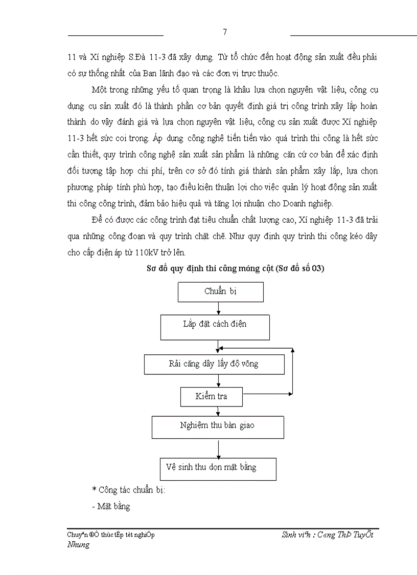 image for page Hoàn thiện hạch toán nguyên vật liệu công cụ dụng cụ tại Xí nghiệp Sông Đà 11 3 1