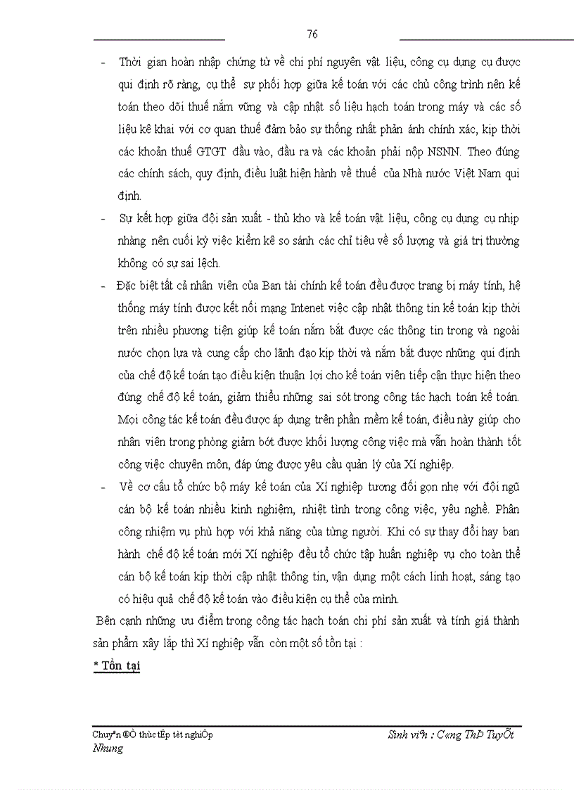 image for page Hoàn thiện hạch toán nguyên vật liệu công cụ dụng cụ tại Xí nghiệp Sông Đà 11 3 1